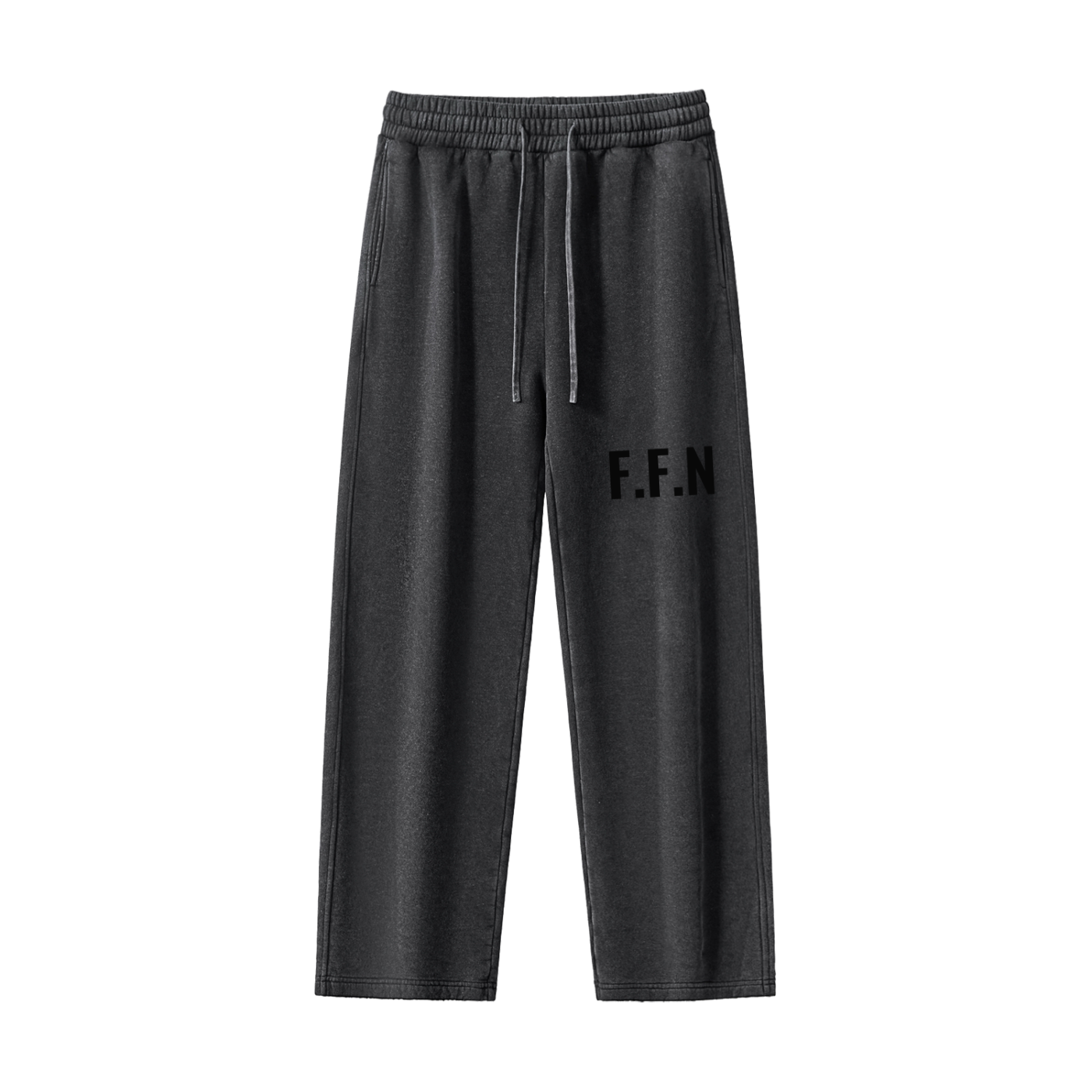 Frayed Enzyme Washed Fleece Sweatpants