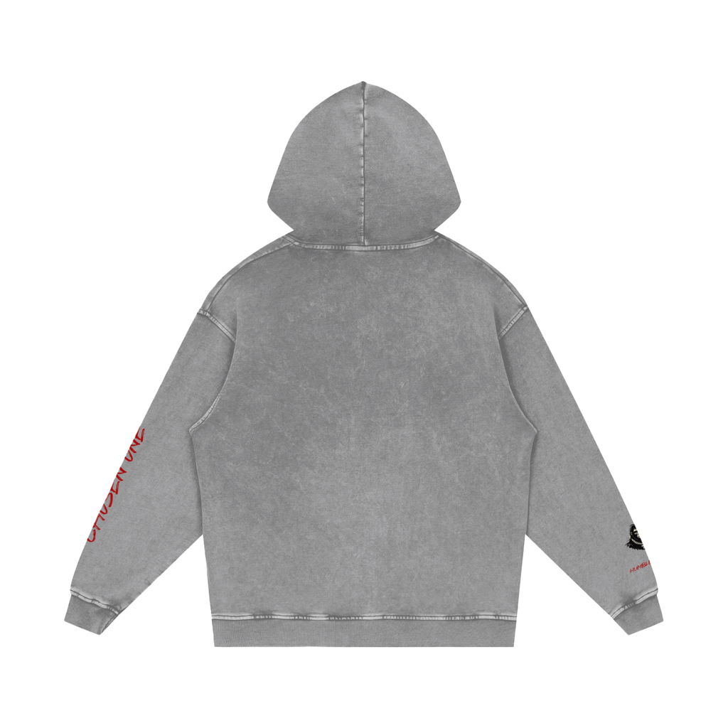 Men’s Snow Washed Loose Cotton Hoodie