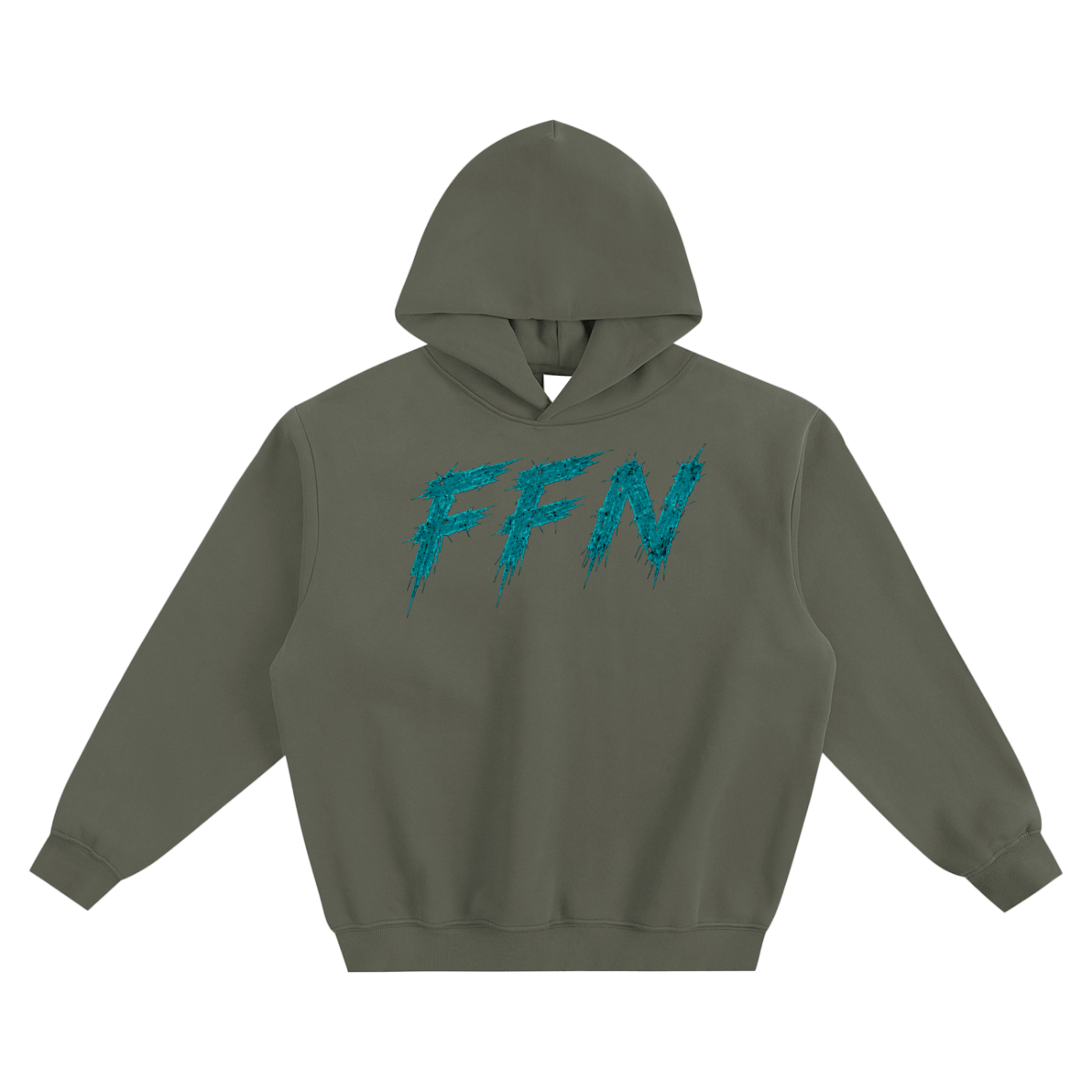 Graphic Fleeced Boxy Hoodie