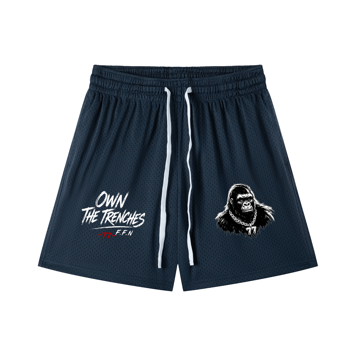 Mesh Drawstring Shorts