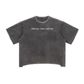Men’s Raw Edge Snow Washed Boxy T-Shirt