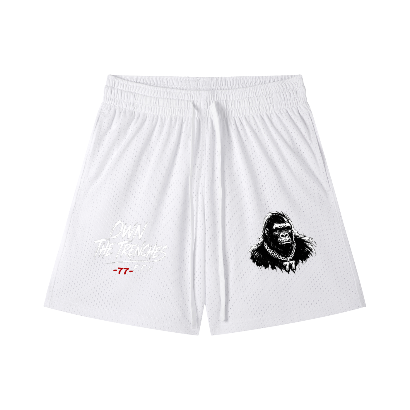 Mesh Drawstring Shorts