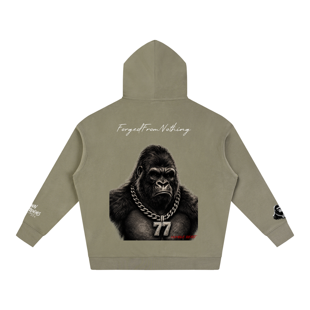 Graphic Oversize Fleeced Hoodie
