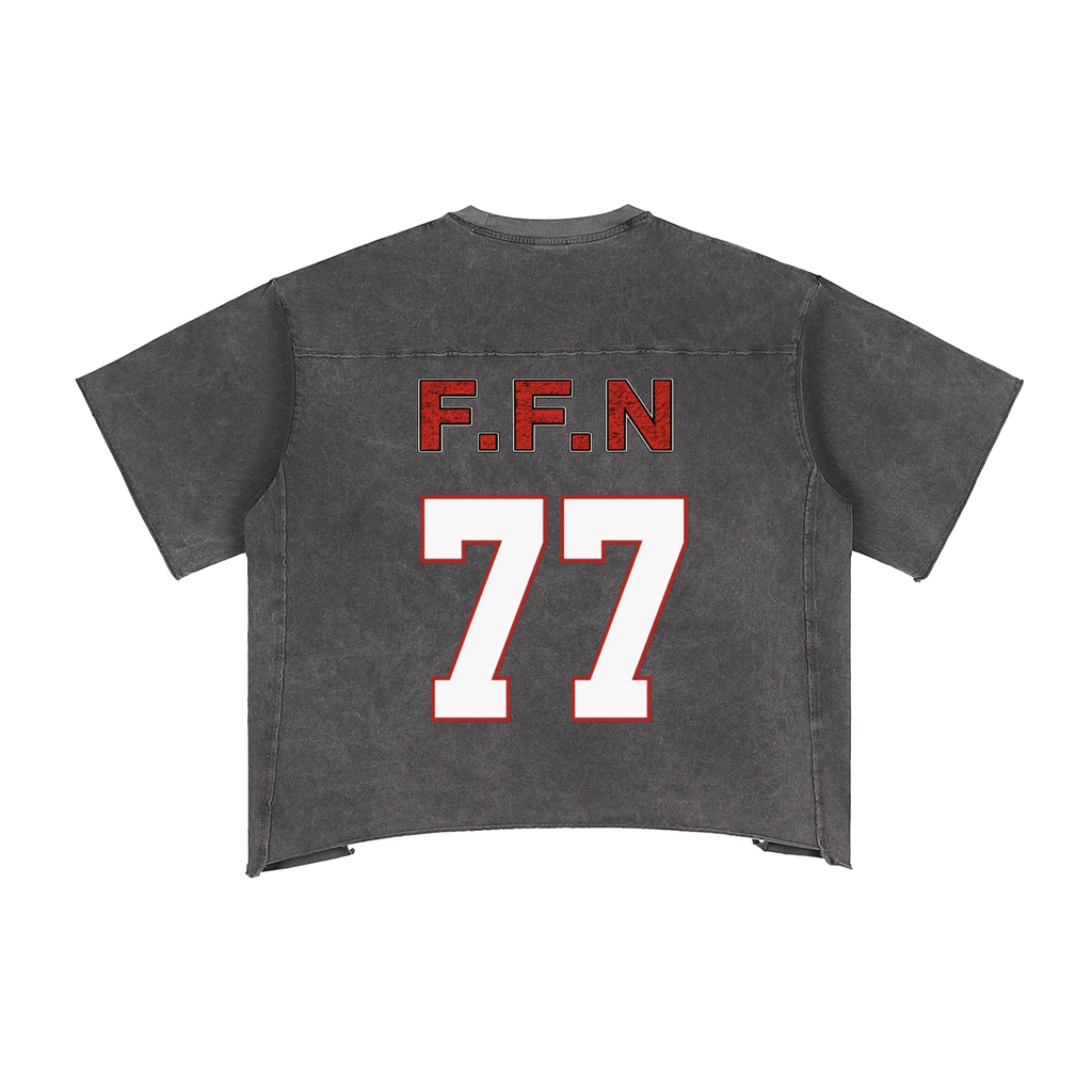 Men’s Raw Edge Snow Washed Boxy T-Shirt