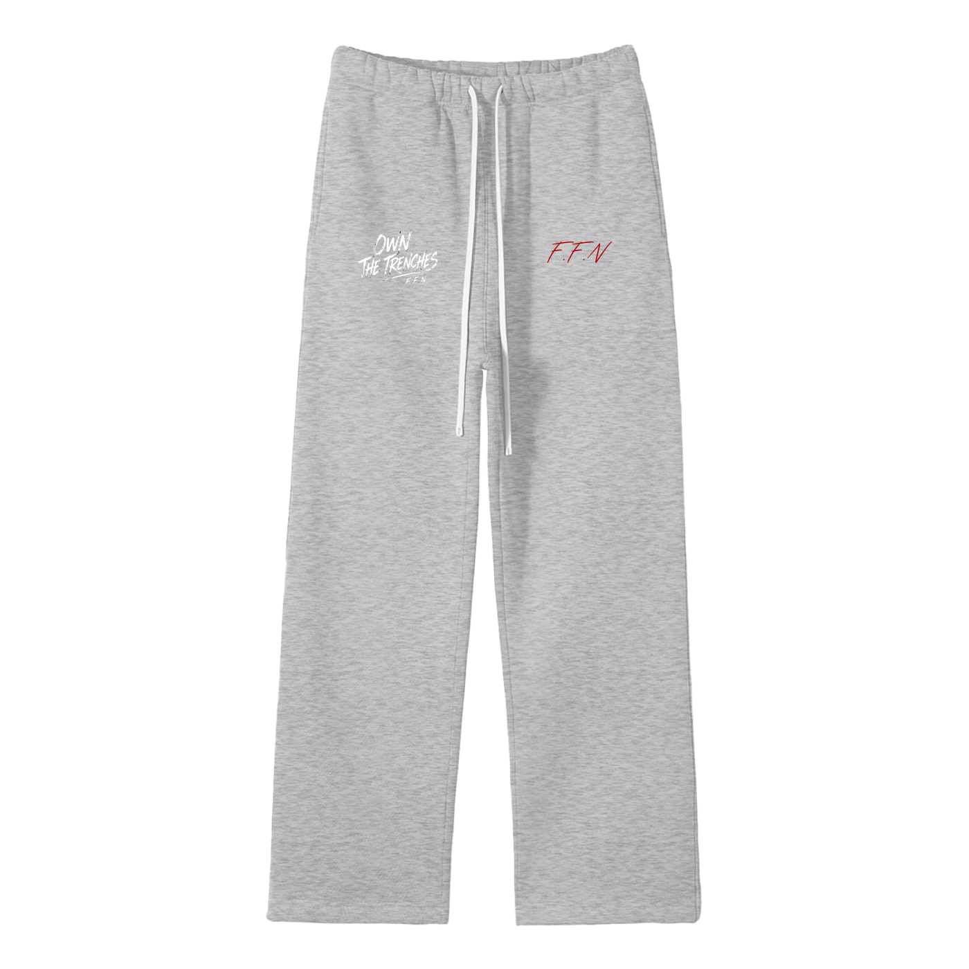 Unisex Solid Color Fleece Straight Leg Pants