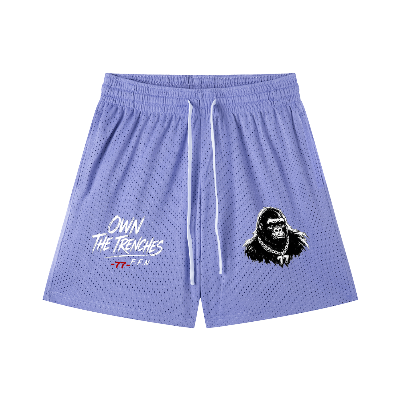 Mesh Drawstring Shorts