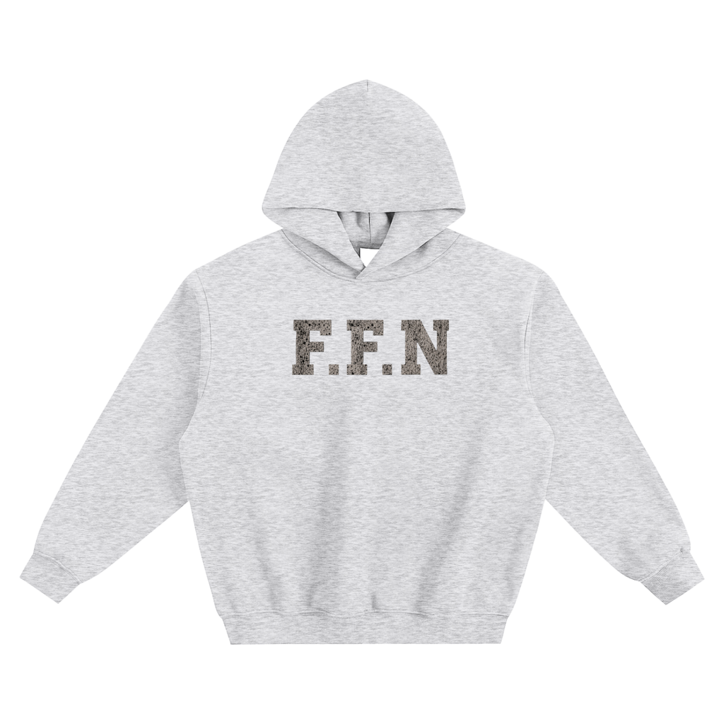 Graphic Fleeced Boxy Hoodie