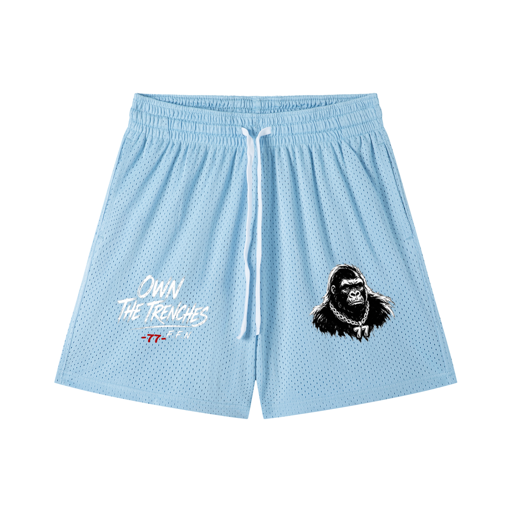 Mesh Drawstring Shorts