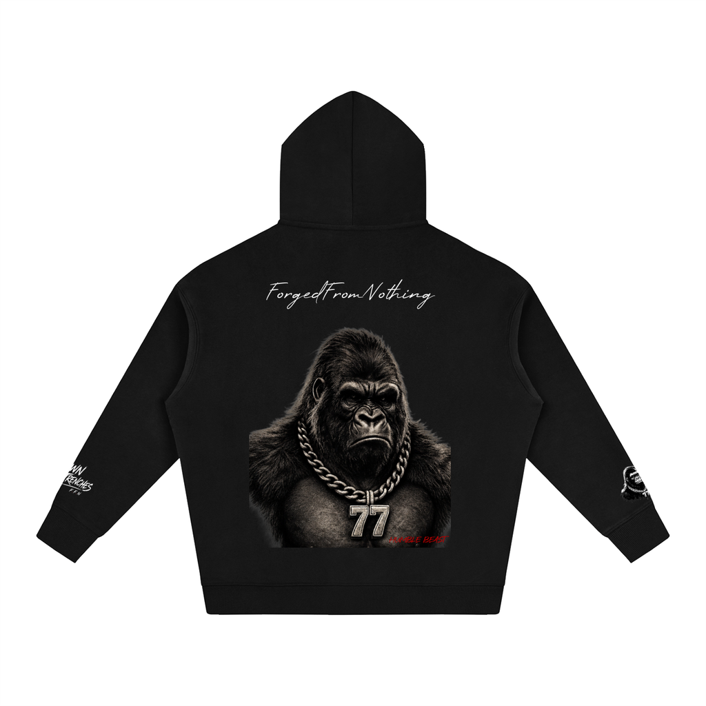 Graphic Oversize Fleeced Hoodie