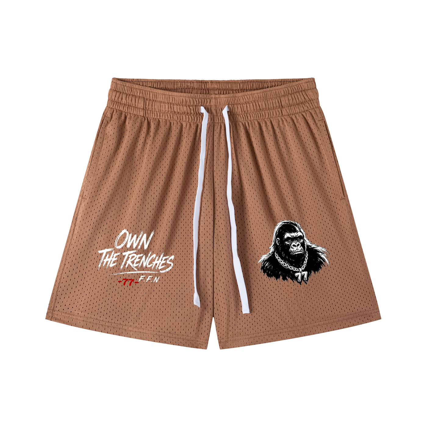 Mesh Drawstring Shorts