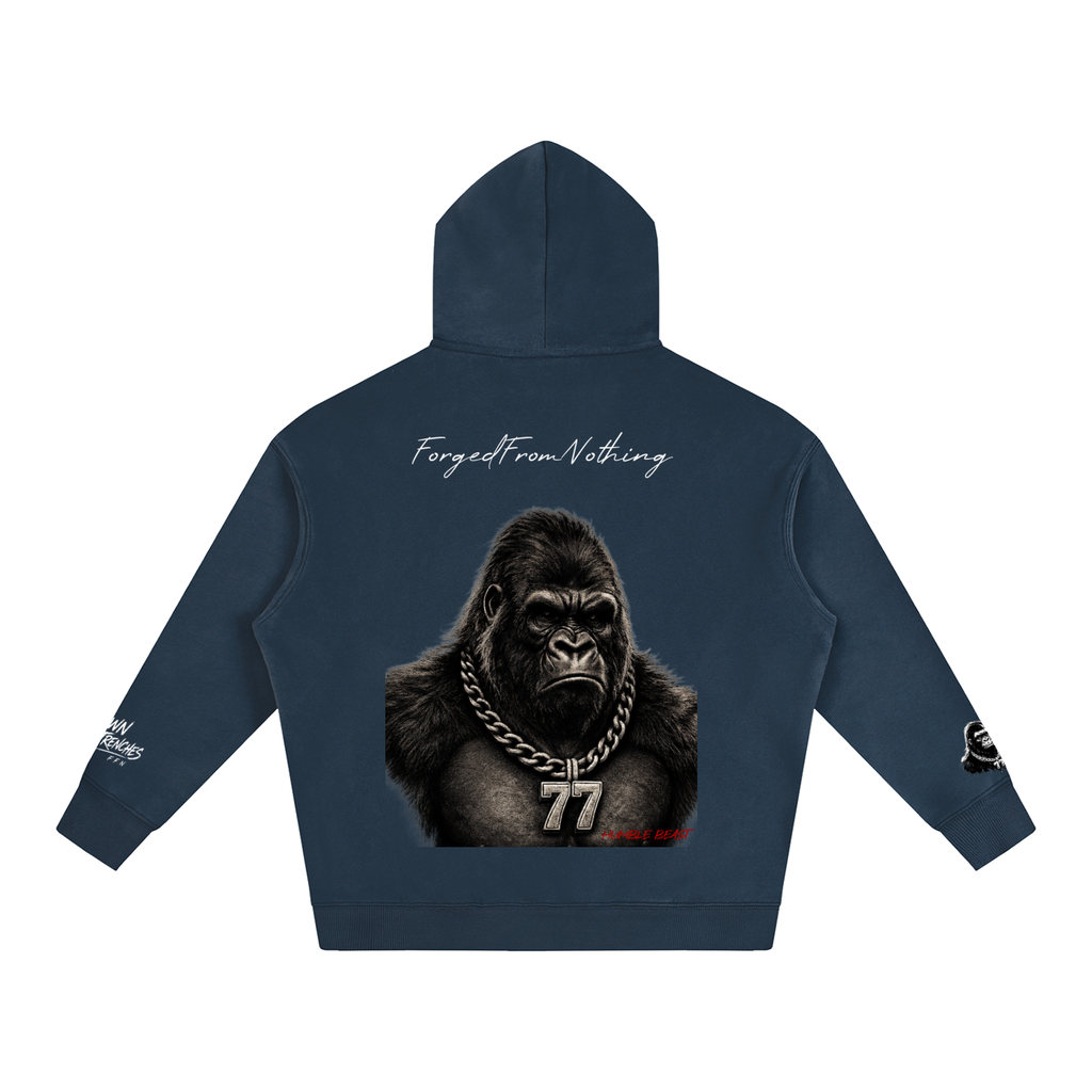 Graphic Oversize Fleeced Hoodie