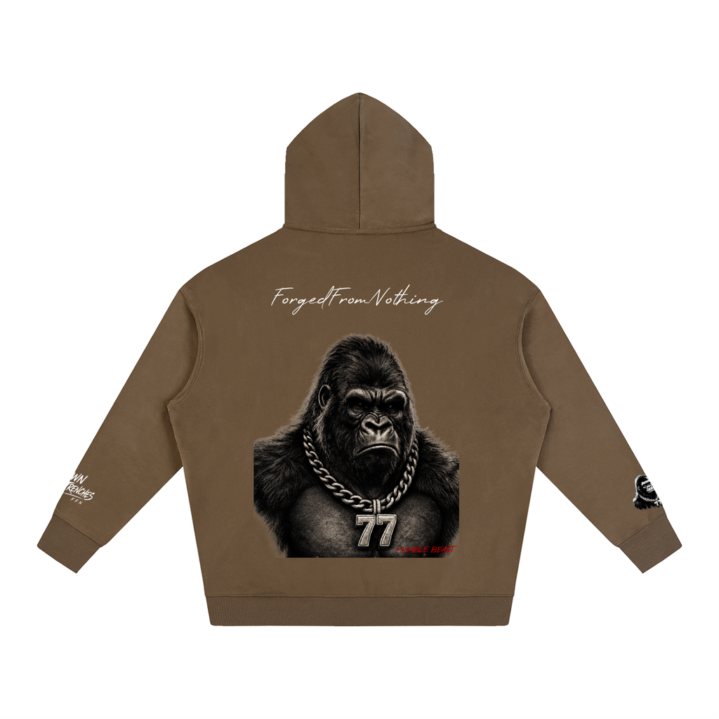 Graphic Oversize Fleeced Hoodie