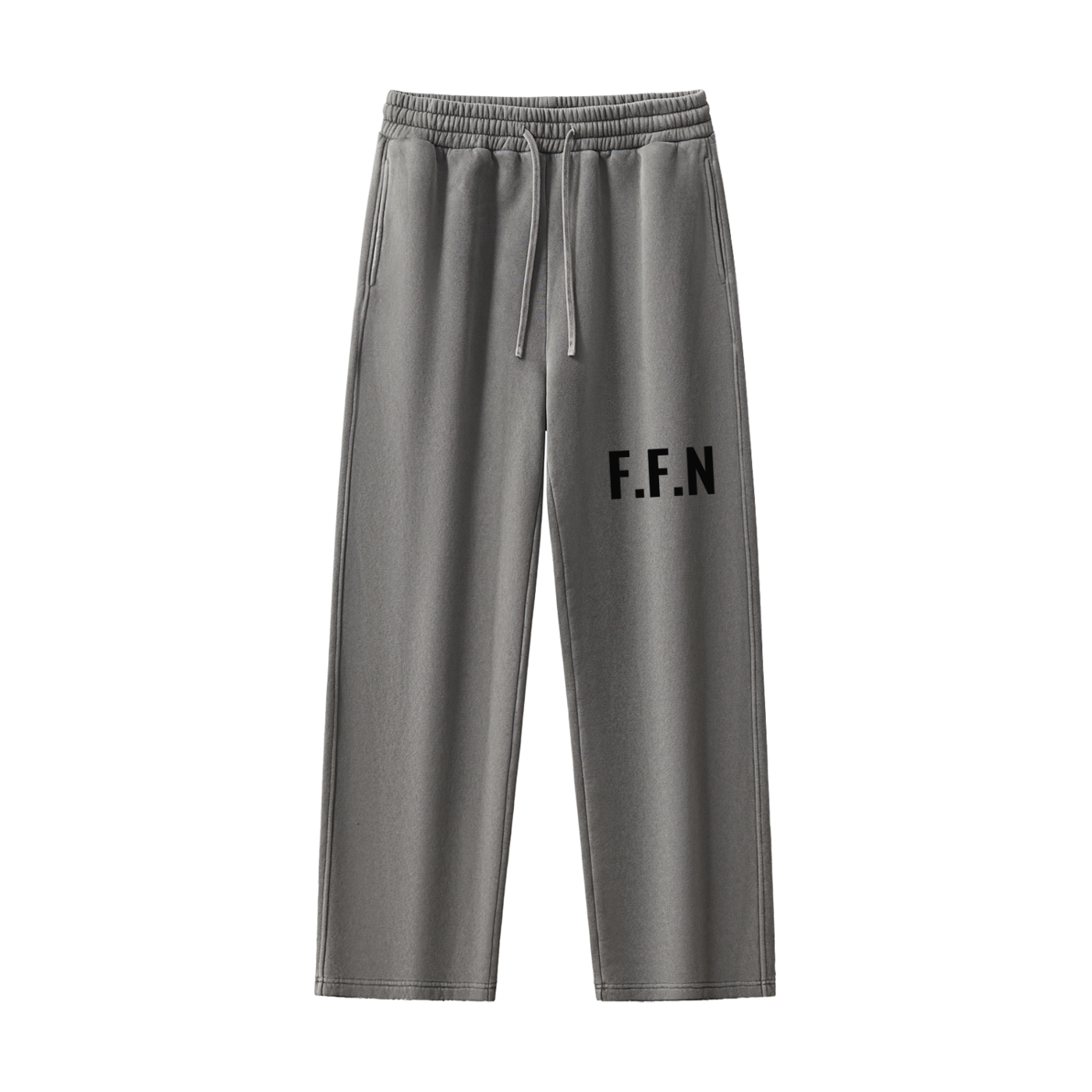 Frayed Enzyme Washed Fleece Sweatpants