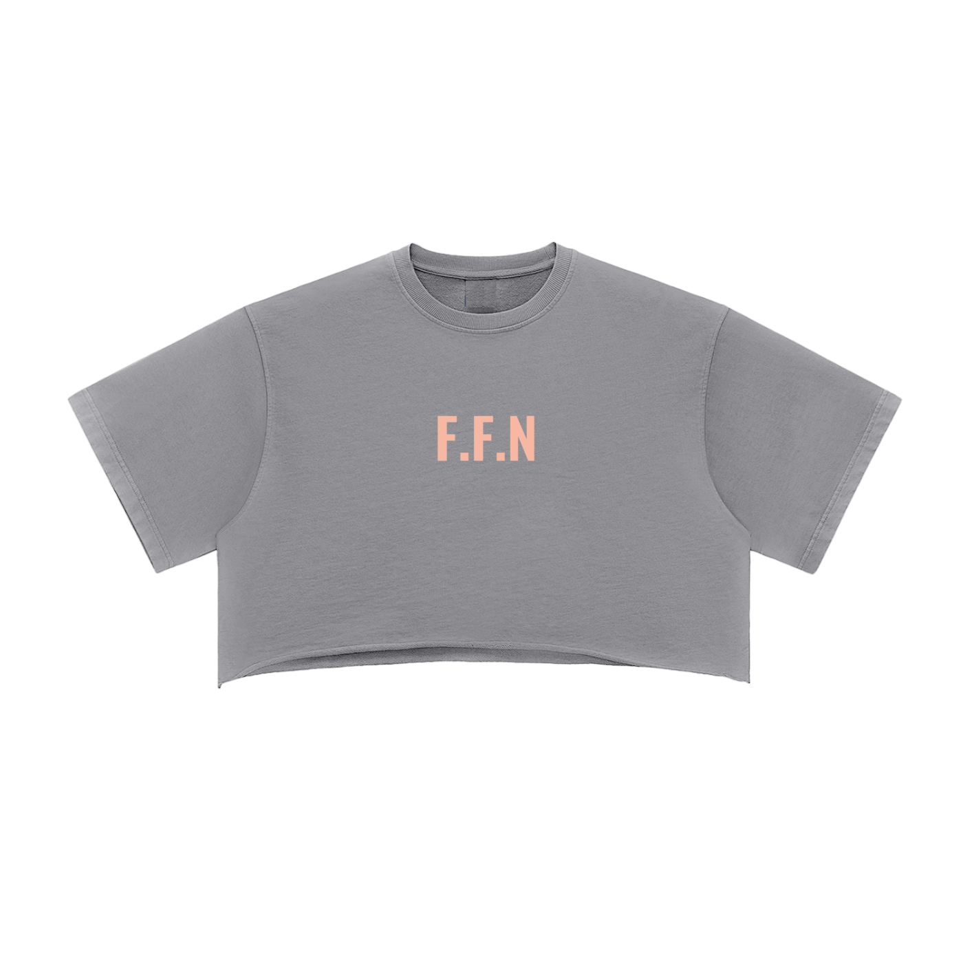 Snow Washed Raw Edge Crop Top