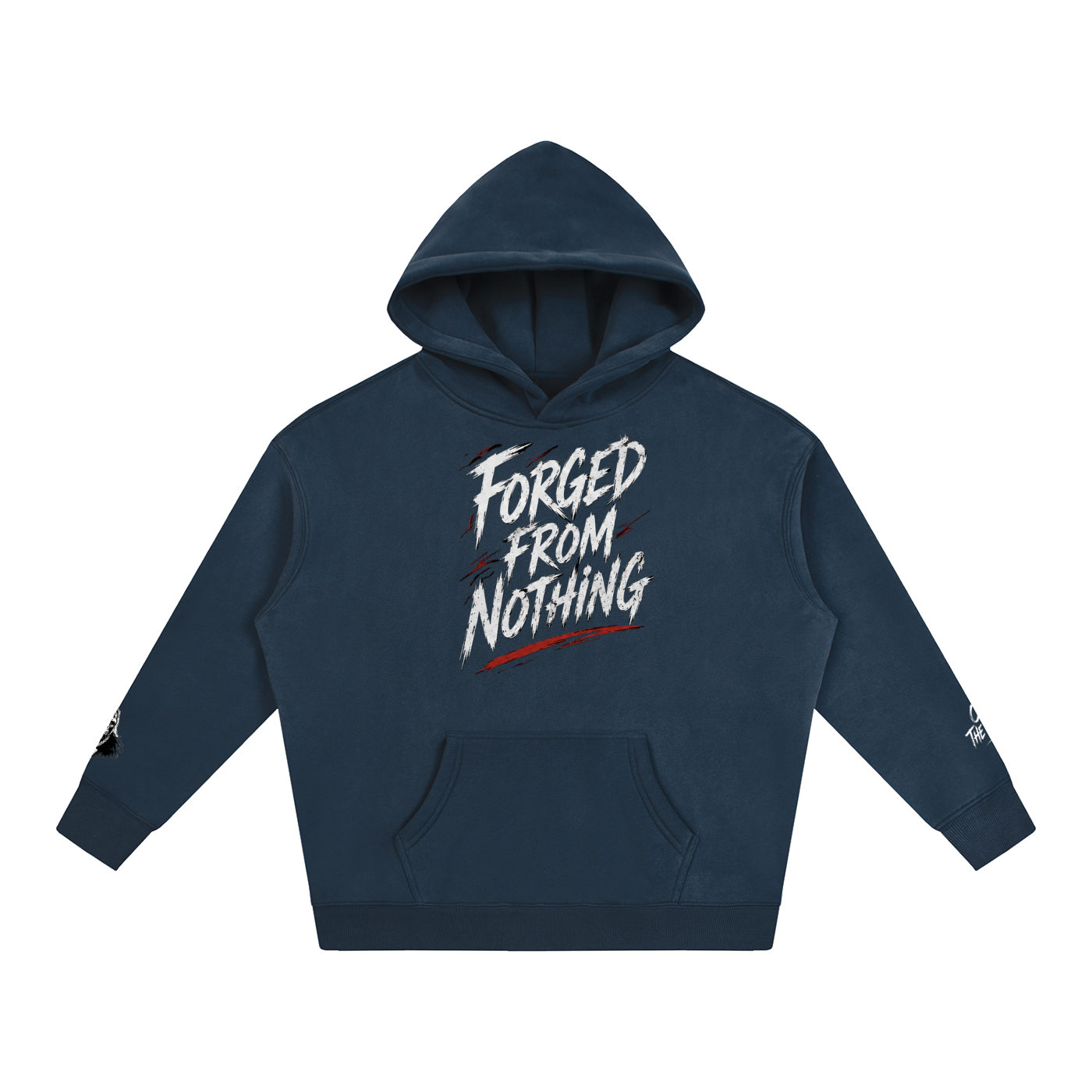 Graphic Oversize Fleeced Hoodie