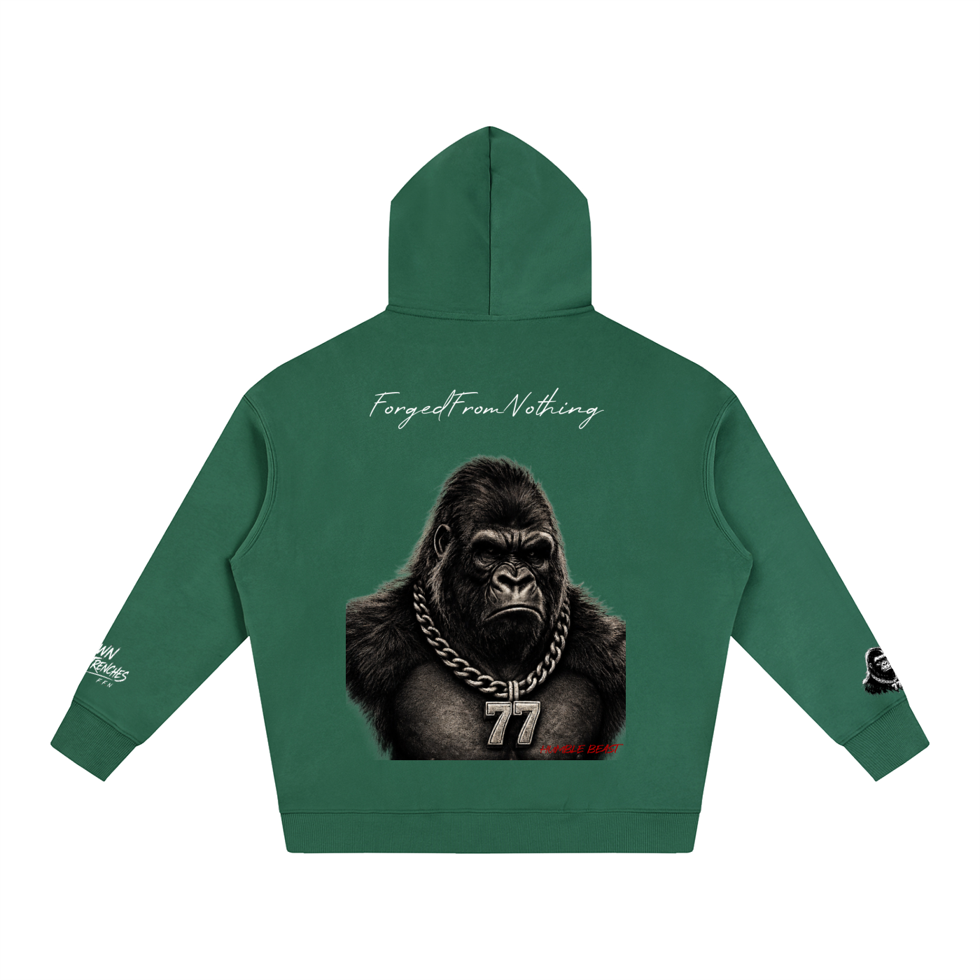 Graphic Oversize Fleeced Hoodie