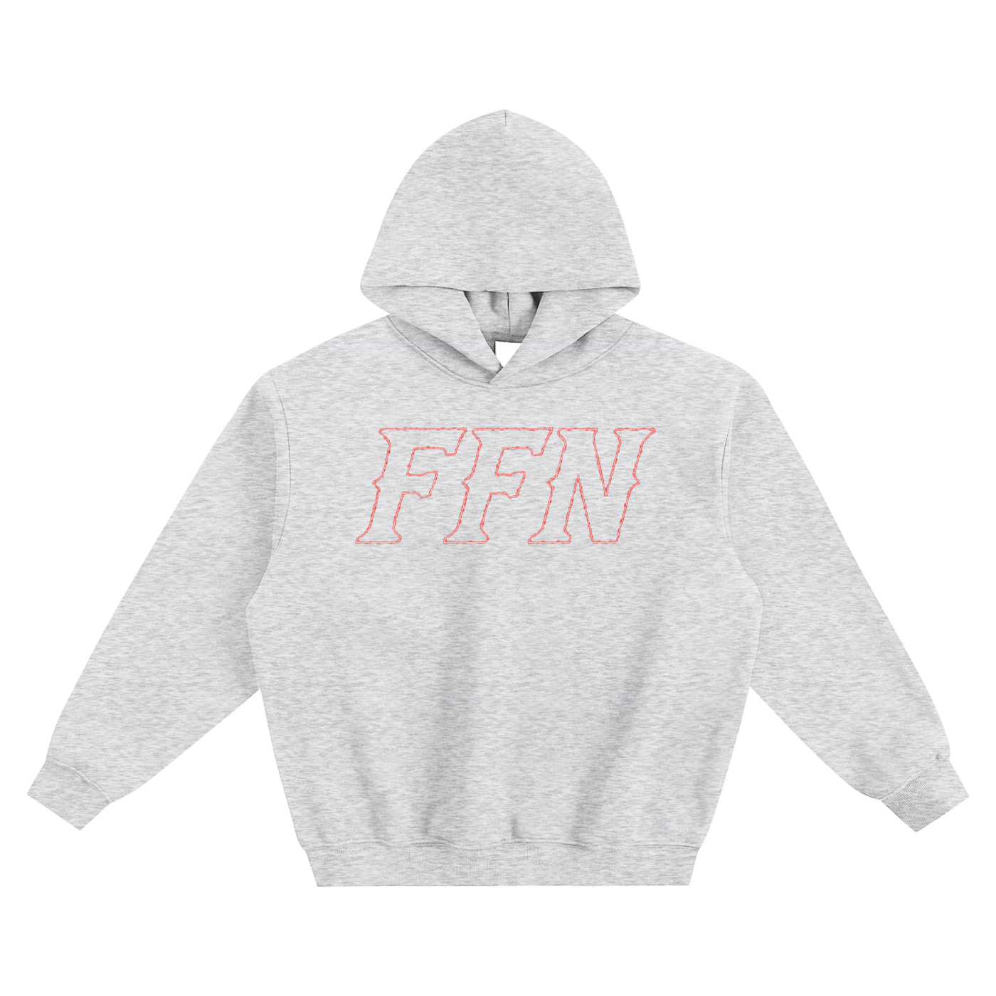 Graphic Fleeced Boxy Hoodie