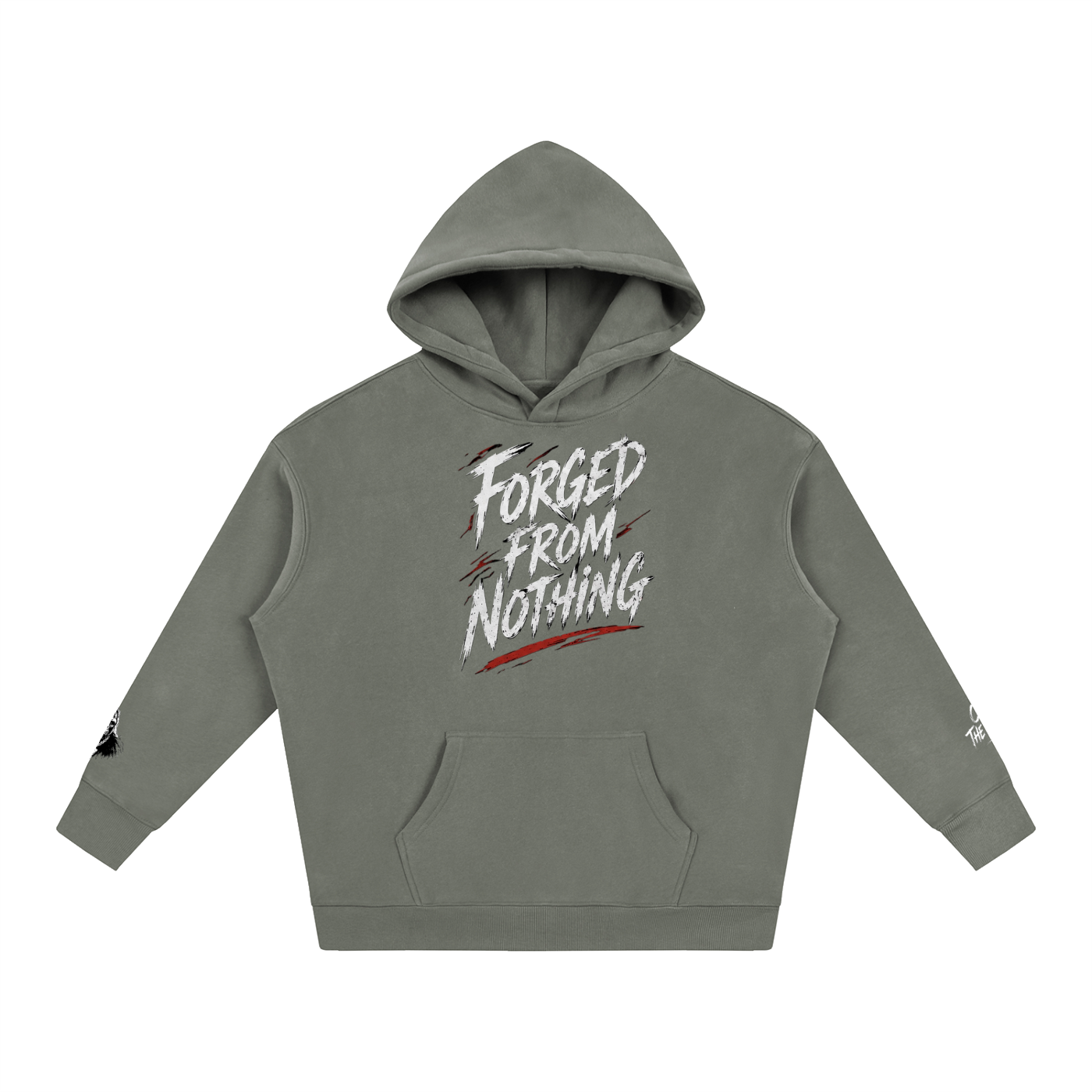 Graphic Oversize Fleeced Hoodie