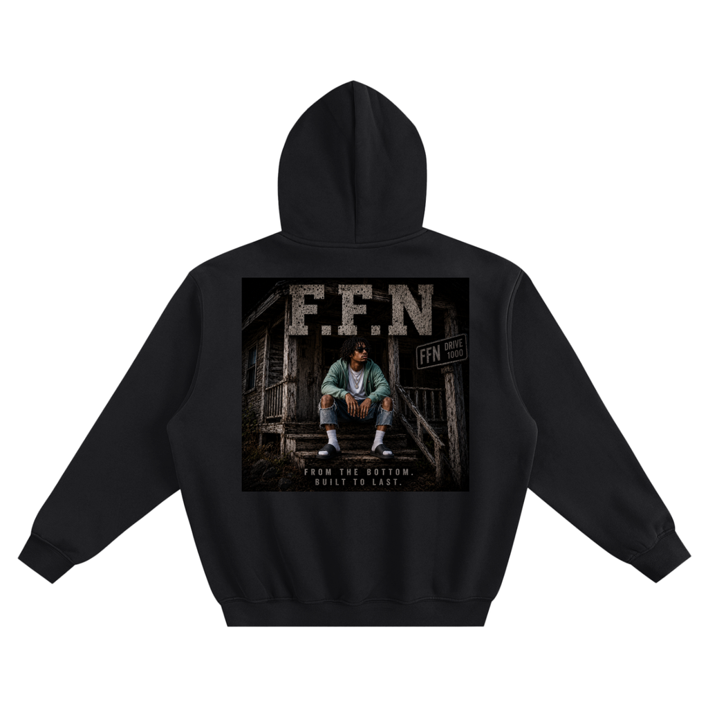 Graphic Fleeced Boxy Hoodie