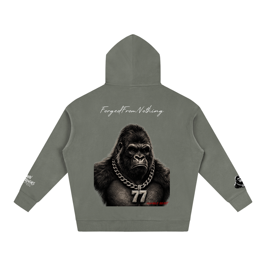 Graphic Oversize Fleeced Hoodie