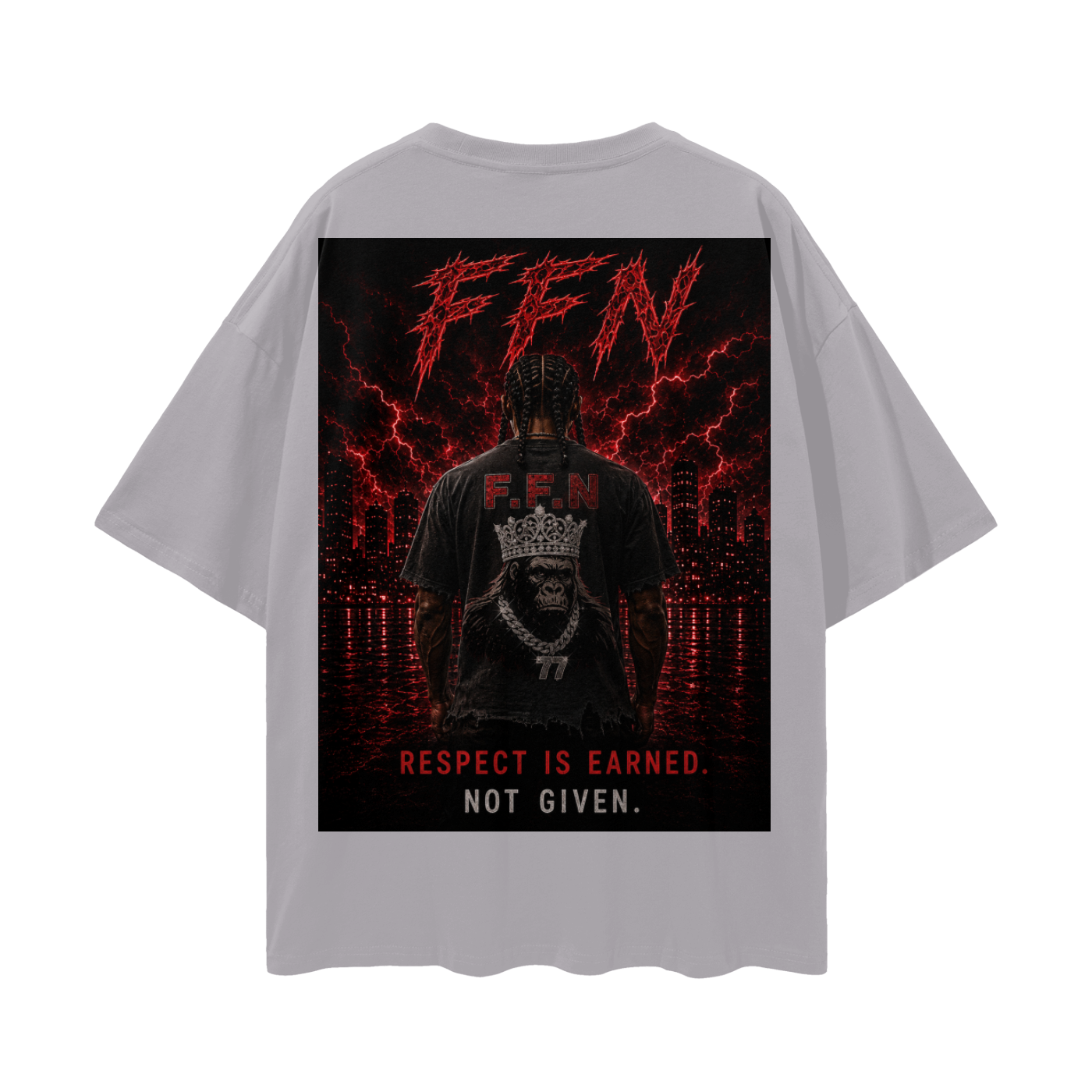 Graphic Streetwear Loose Drop Shoulder T-Shirt