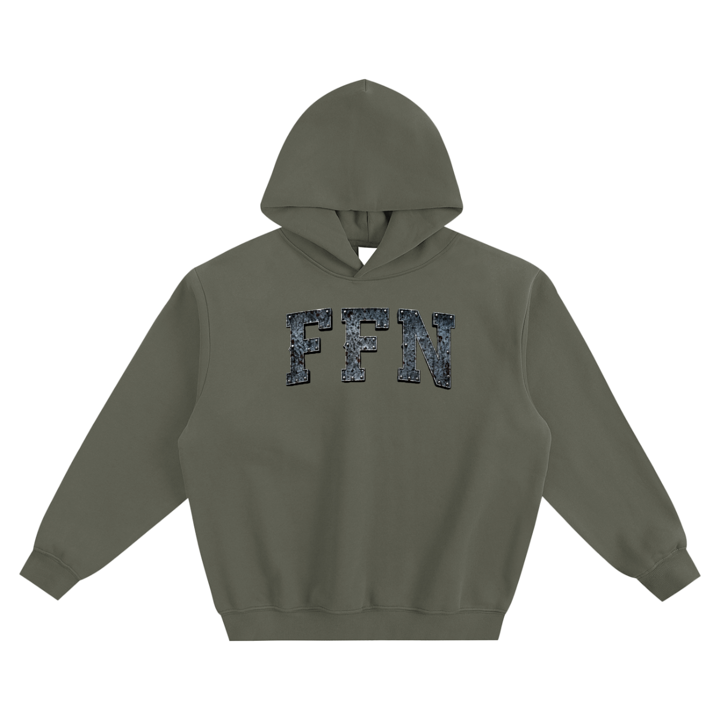 Graphic Fleeced Boxy Hoodie