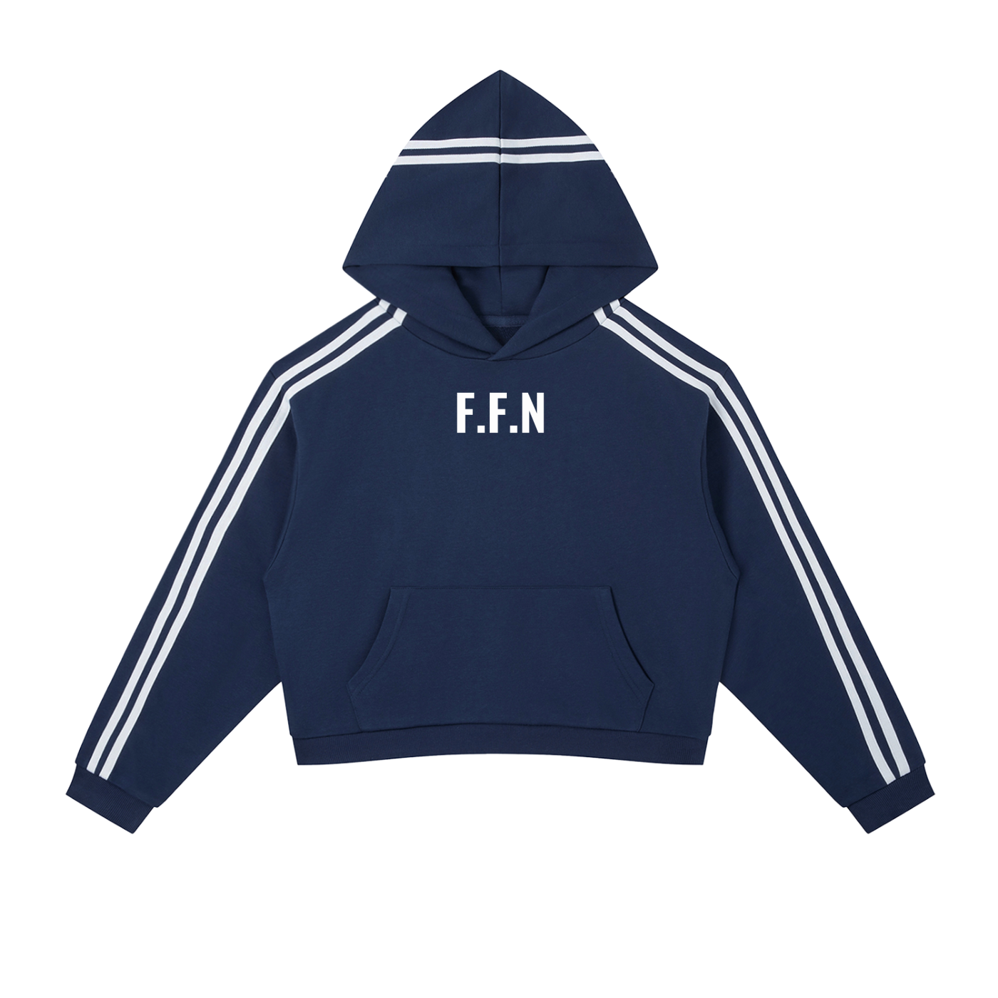 Women’s Contrast Side Stripe Cropped Hoodie