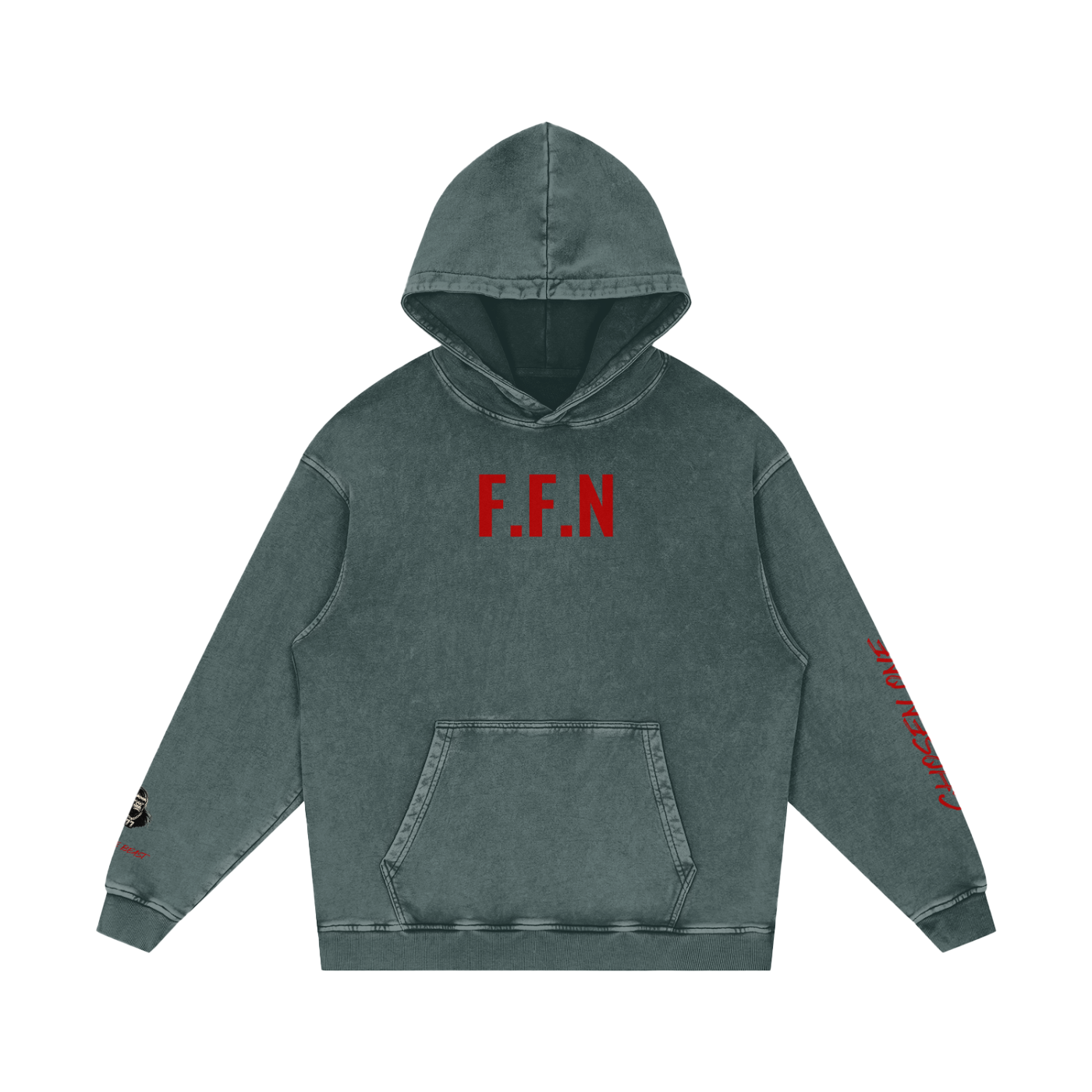 Men’s Snow Washed Loose Cotton Hoodie