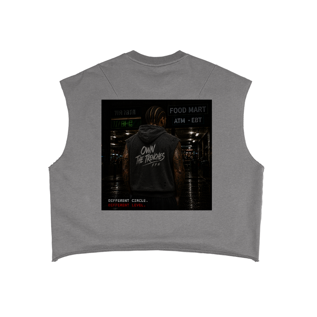 Graphic French Terry Boxy Tank Top