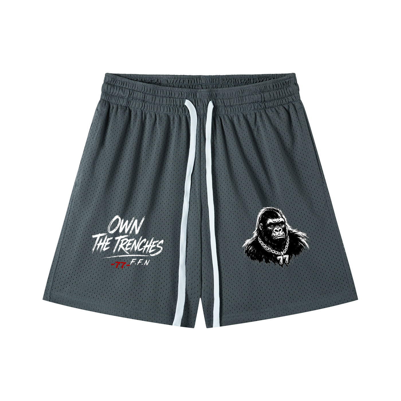 Mesh Drawstring Shorts