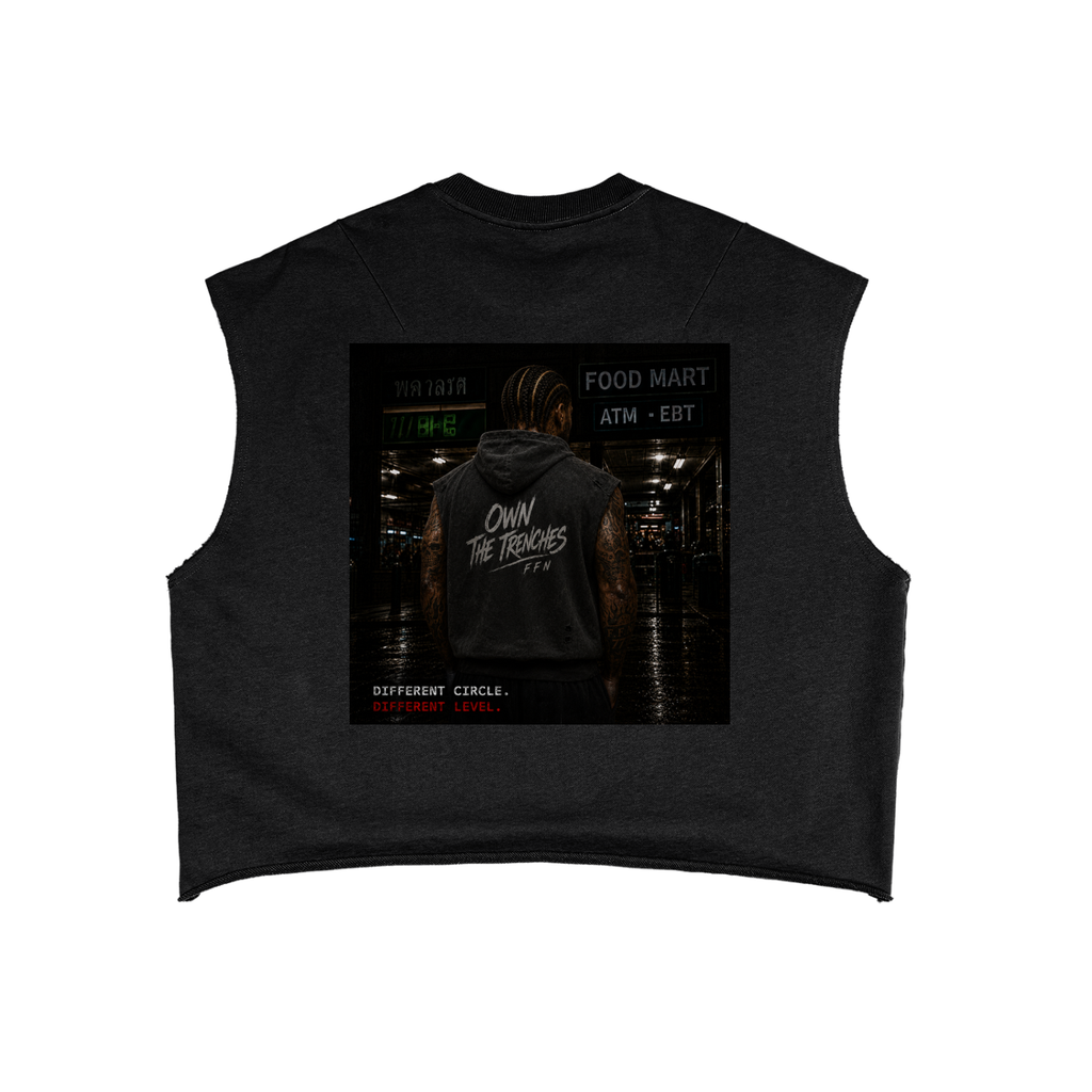 Graphic French Terry Boxy Tank Top
