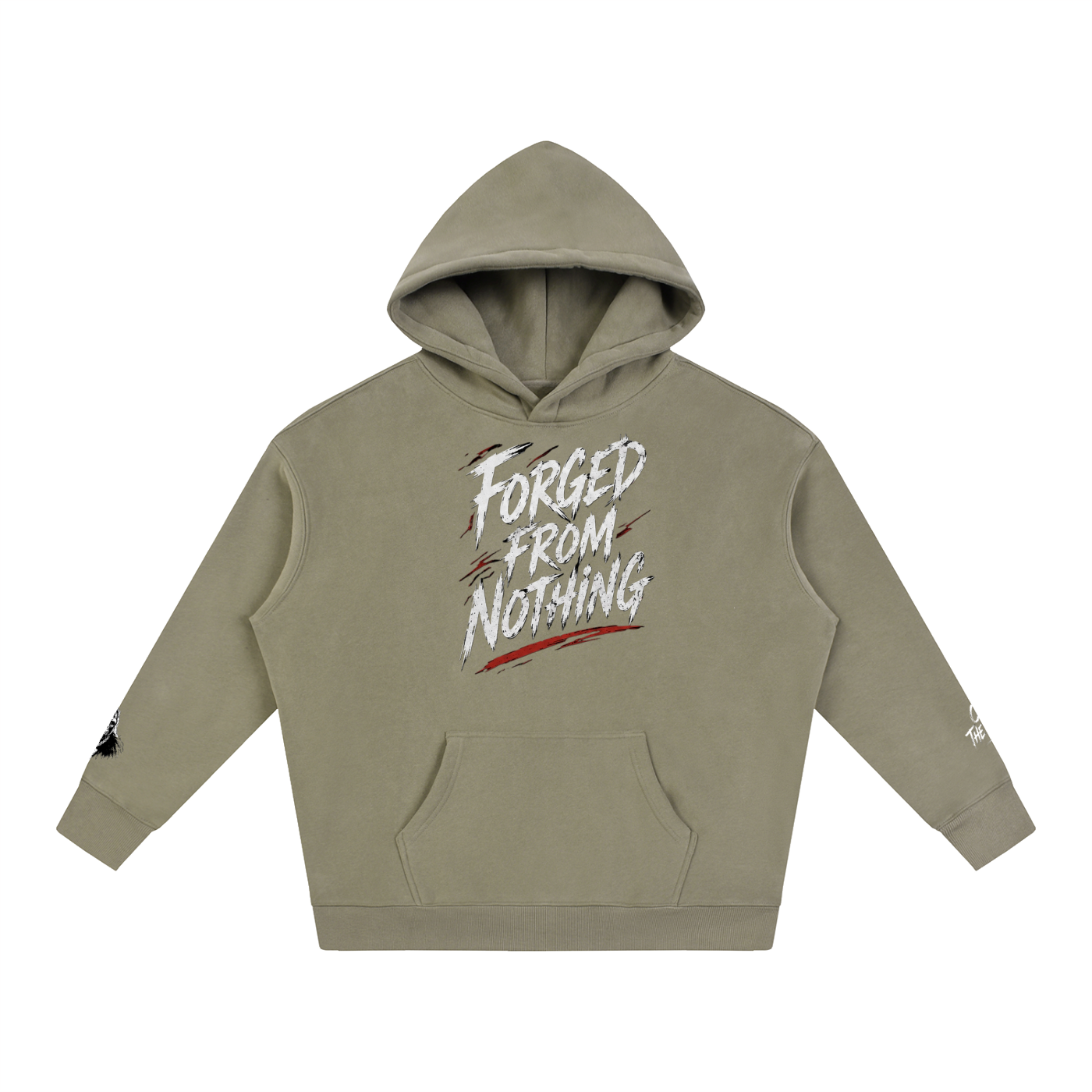 Graphic Oversize Fleeced Hoodie