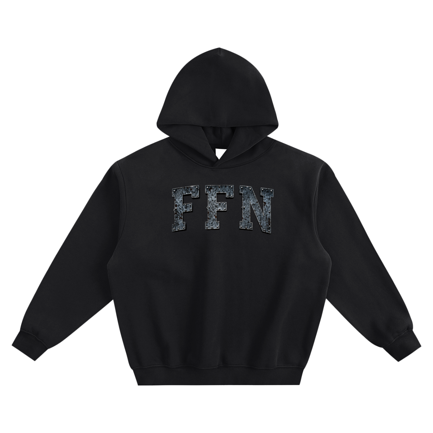 Graphic Fleeced Boxy Hoodie