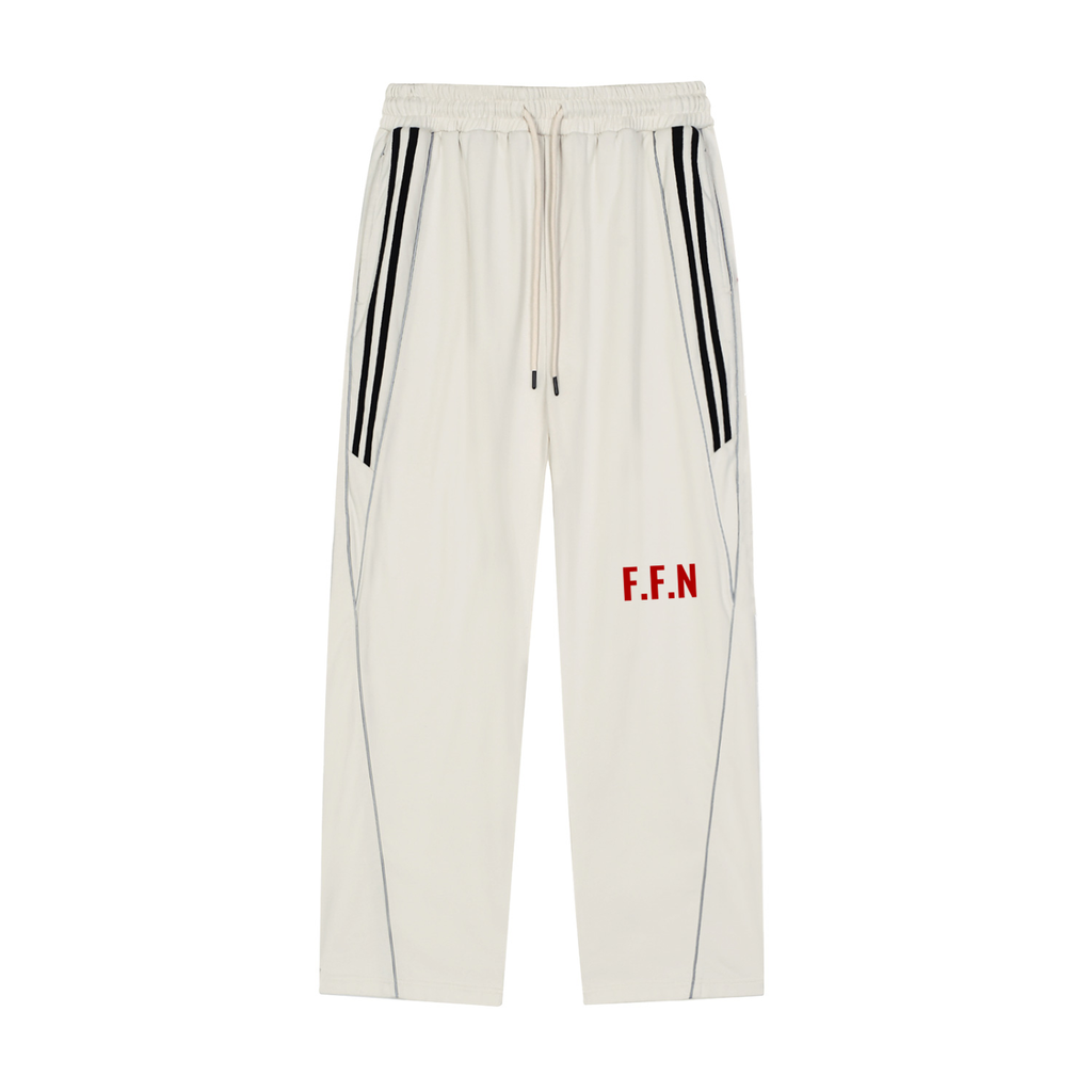 Reflection Striped Straight-Leg Sweatpants