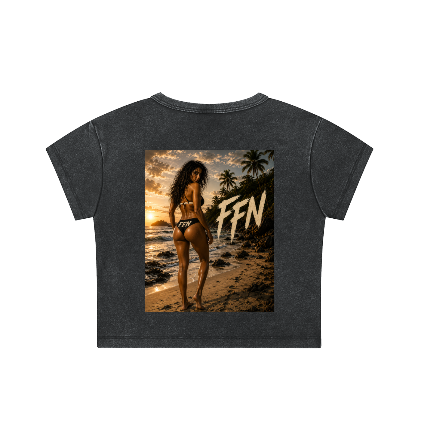 Snow Washed Crop Top