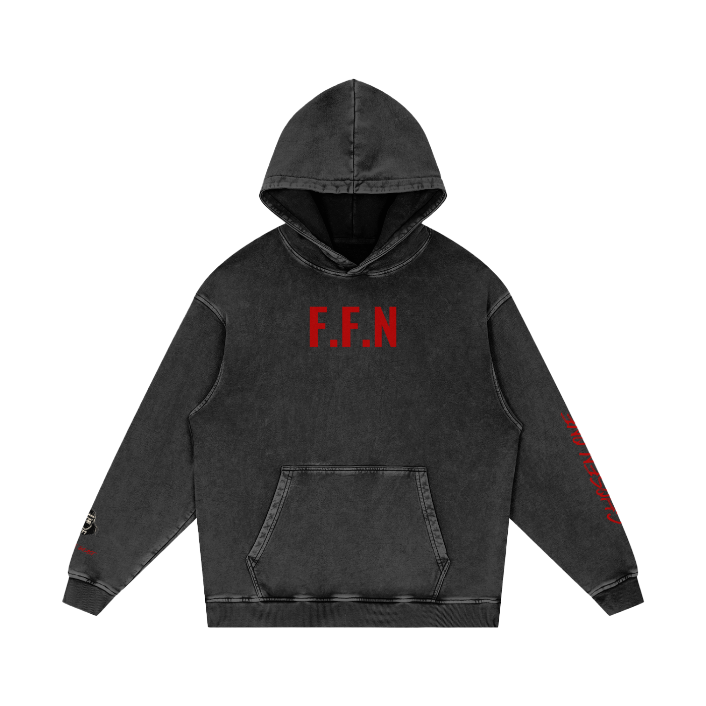 Men’s Snow Washed Loose Cotton Hoodie