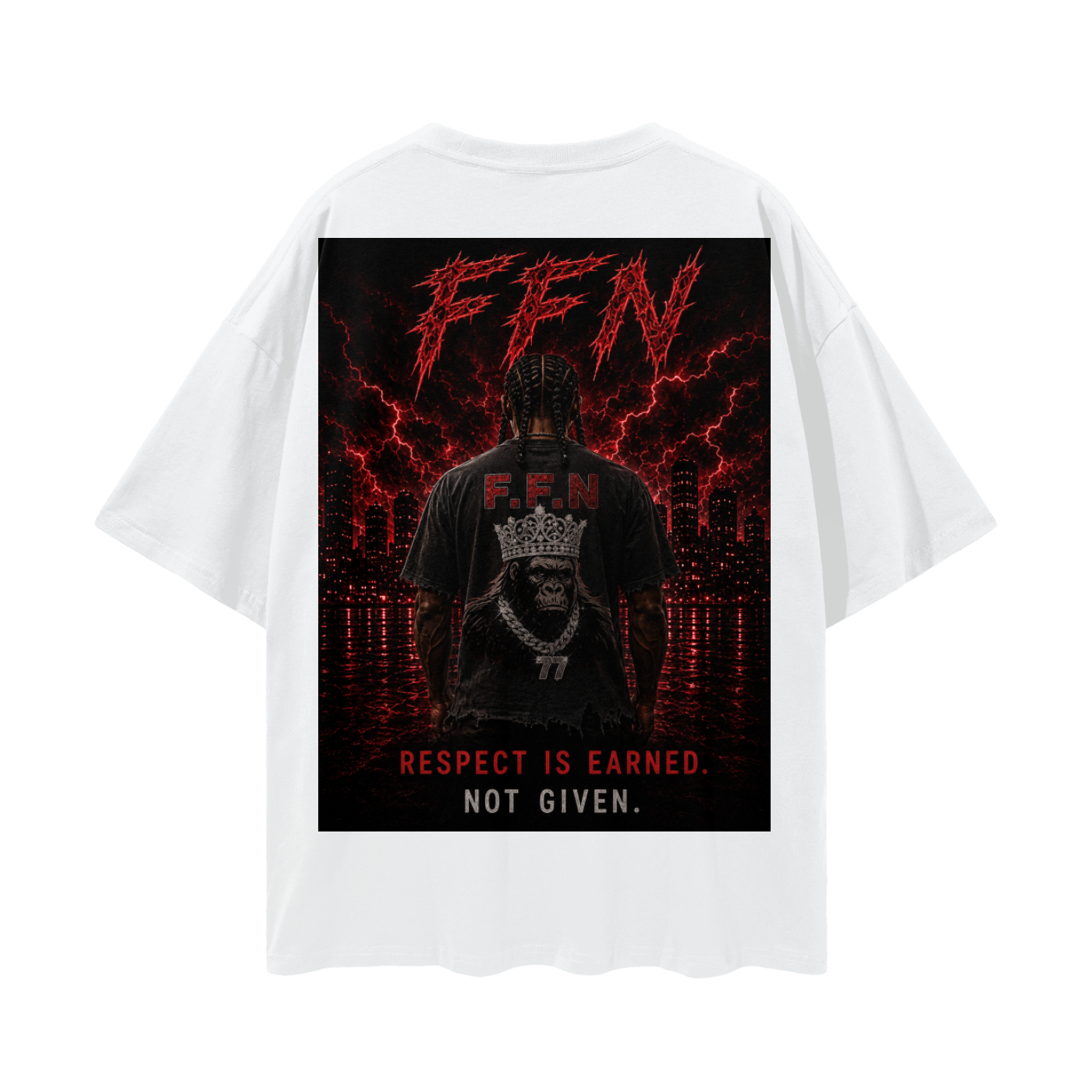 Graphic Streetwear Loose Drop Shoulder T-Shirt