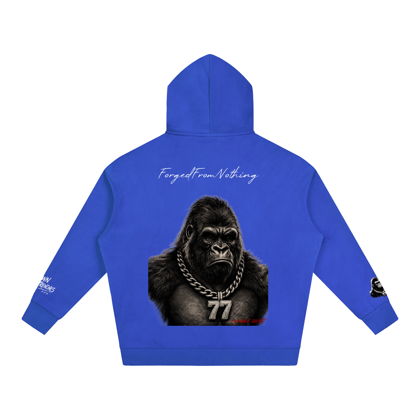 Graphic Oversize Fleeced Hoodie