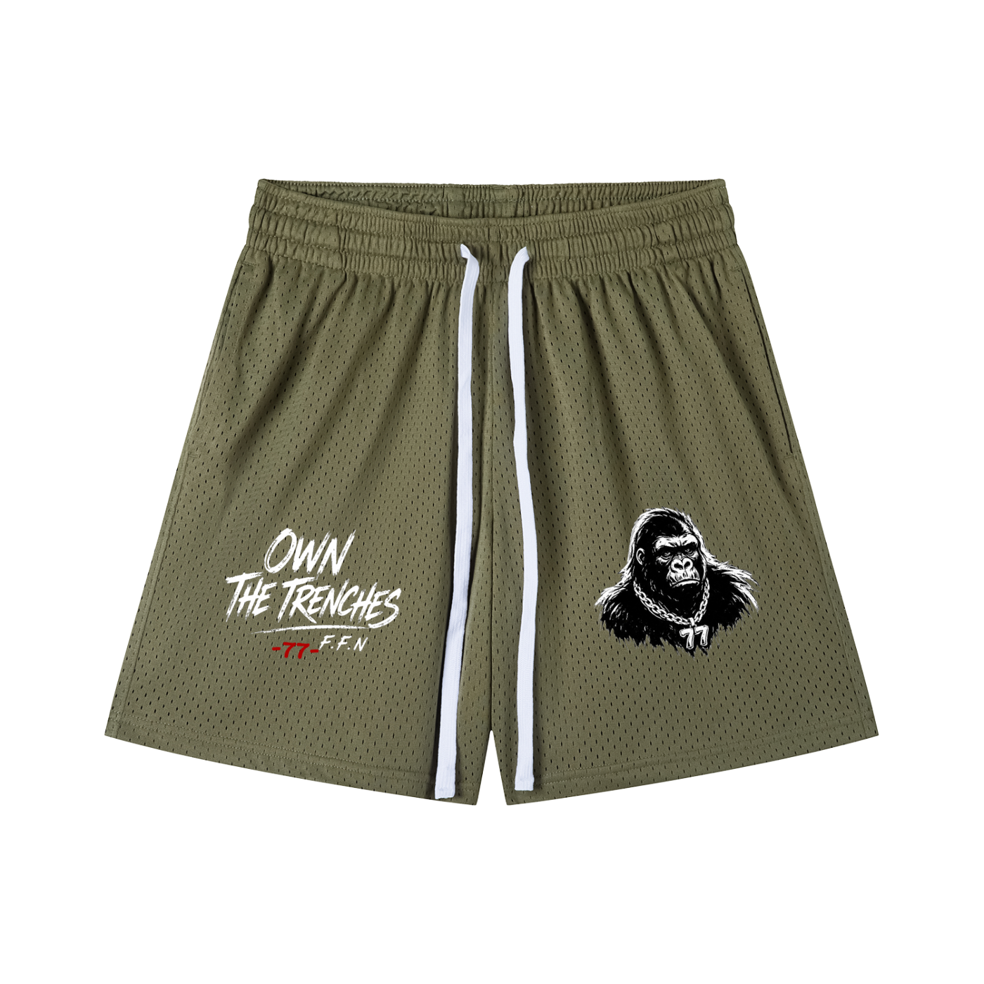 Mesh Drawstring Shorts
