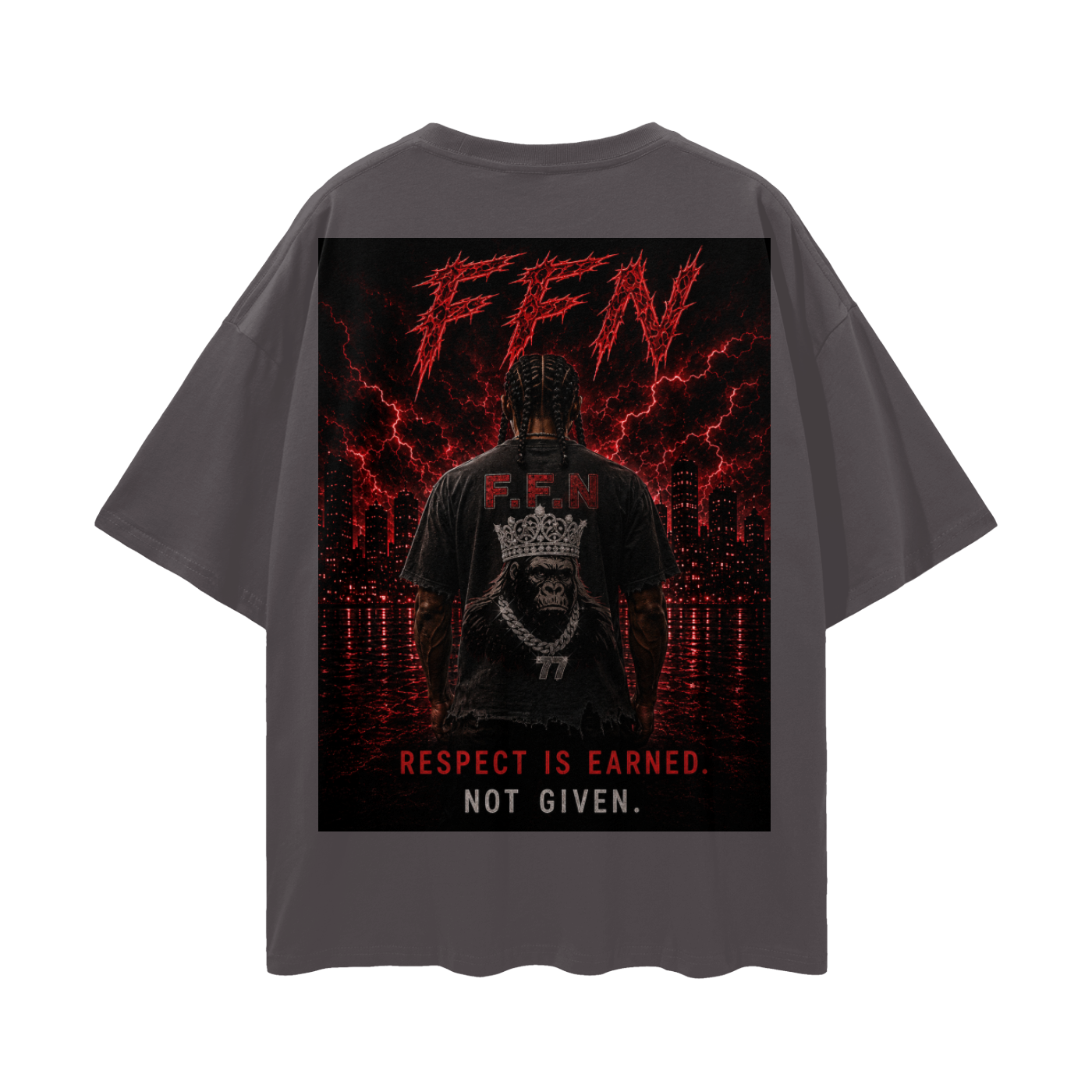 Graphic Streetwear Loose Drop Shoulder T-Shirt