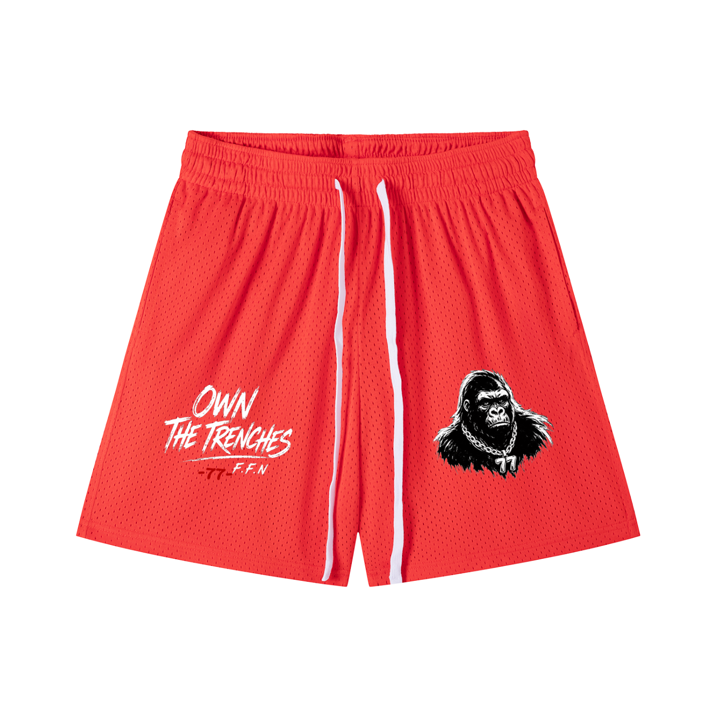 Mesh Drawstring Shorts
