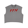 Graphic French Terry Boxy Tank Top