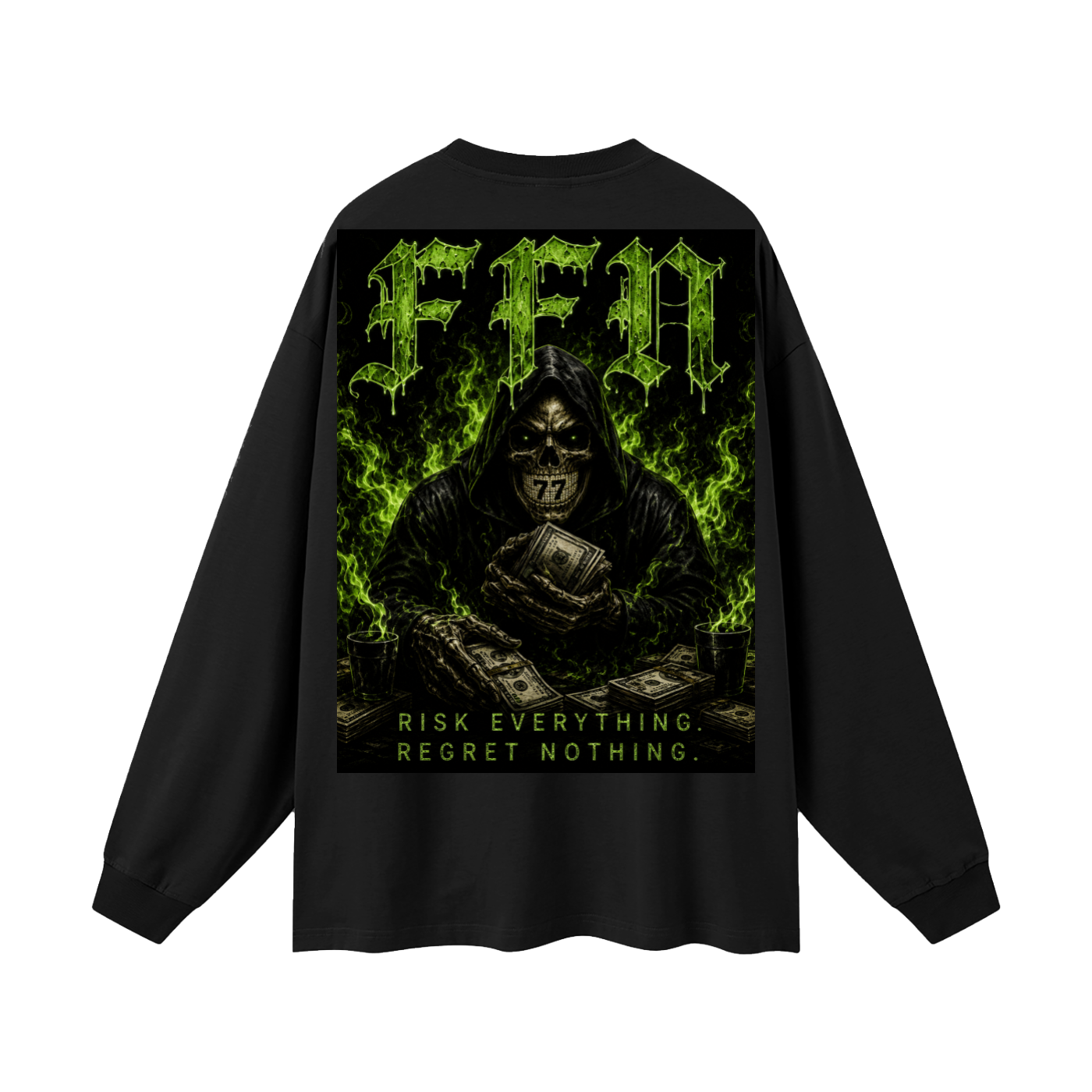 Graphic Oversized Unisex Long Sleeve T-Shirt