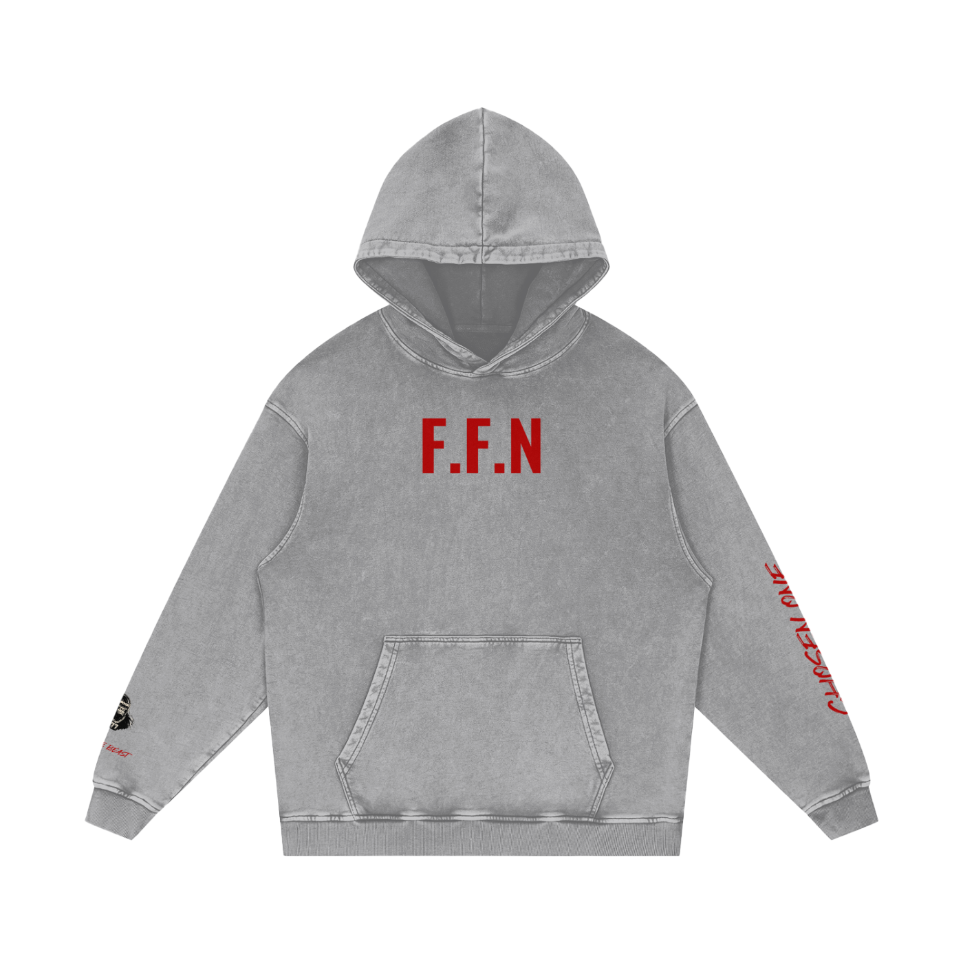 Men’s Snow Washed Loose Cotton Hoodie