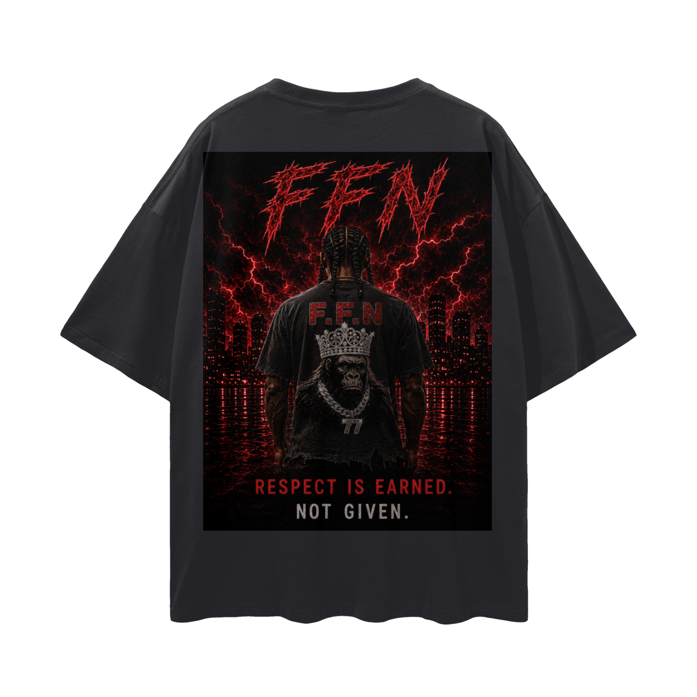 Graphic Streetwear Loose Drop Shoulder T-Shirt