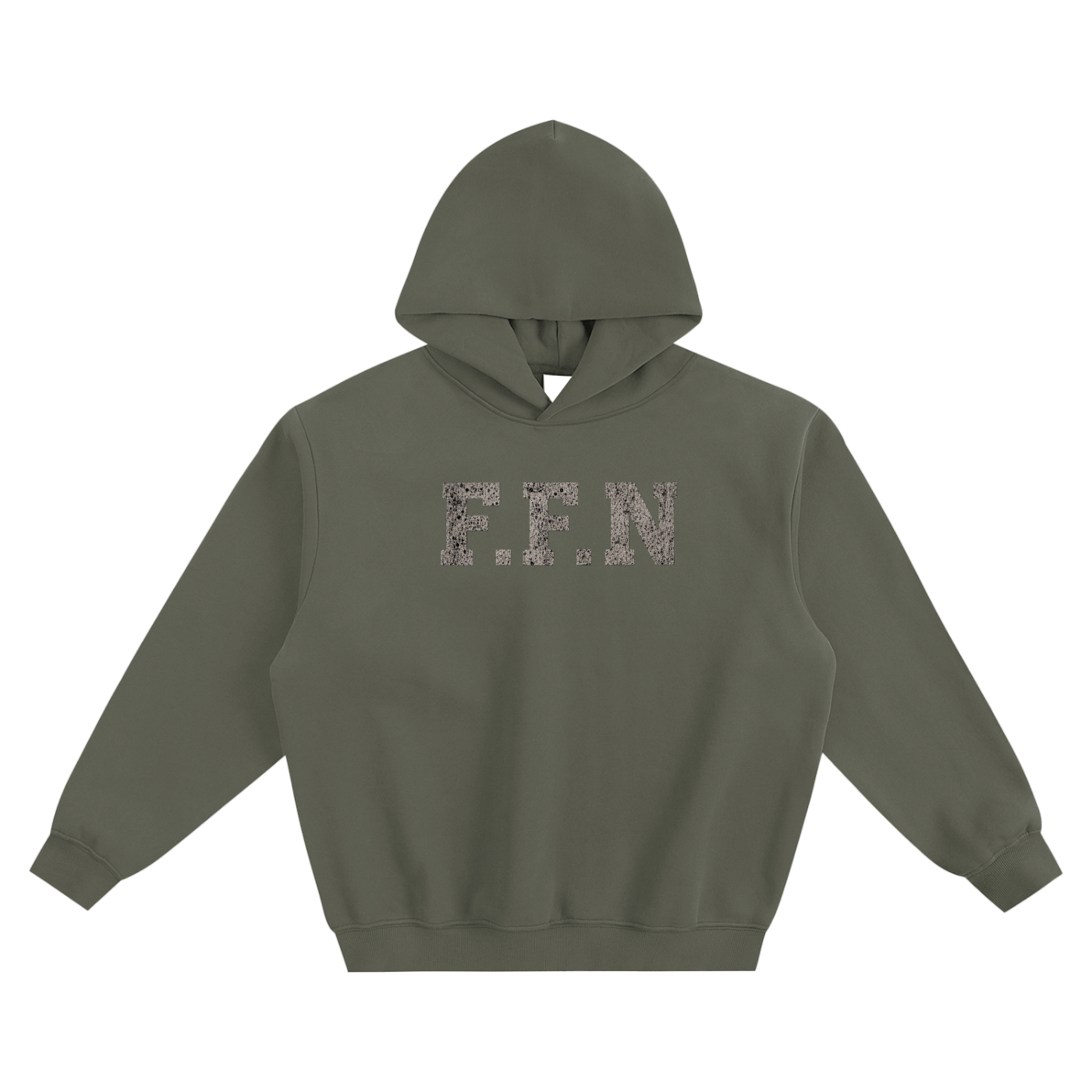 Graphic Fleeced Boxy Hoodie