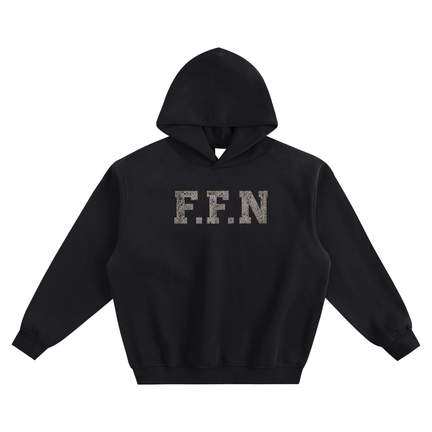 Graphic Fleeced Boxy Hoodie