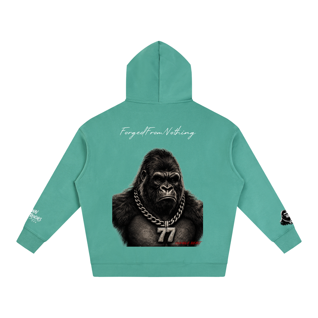 Graphic Oversize Fleeced Hoodie