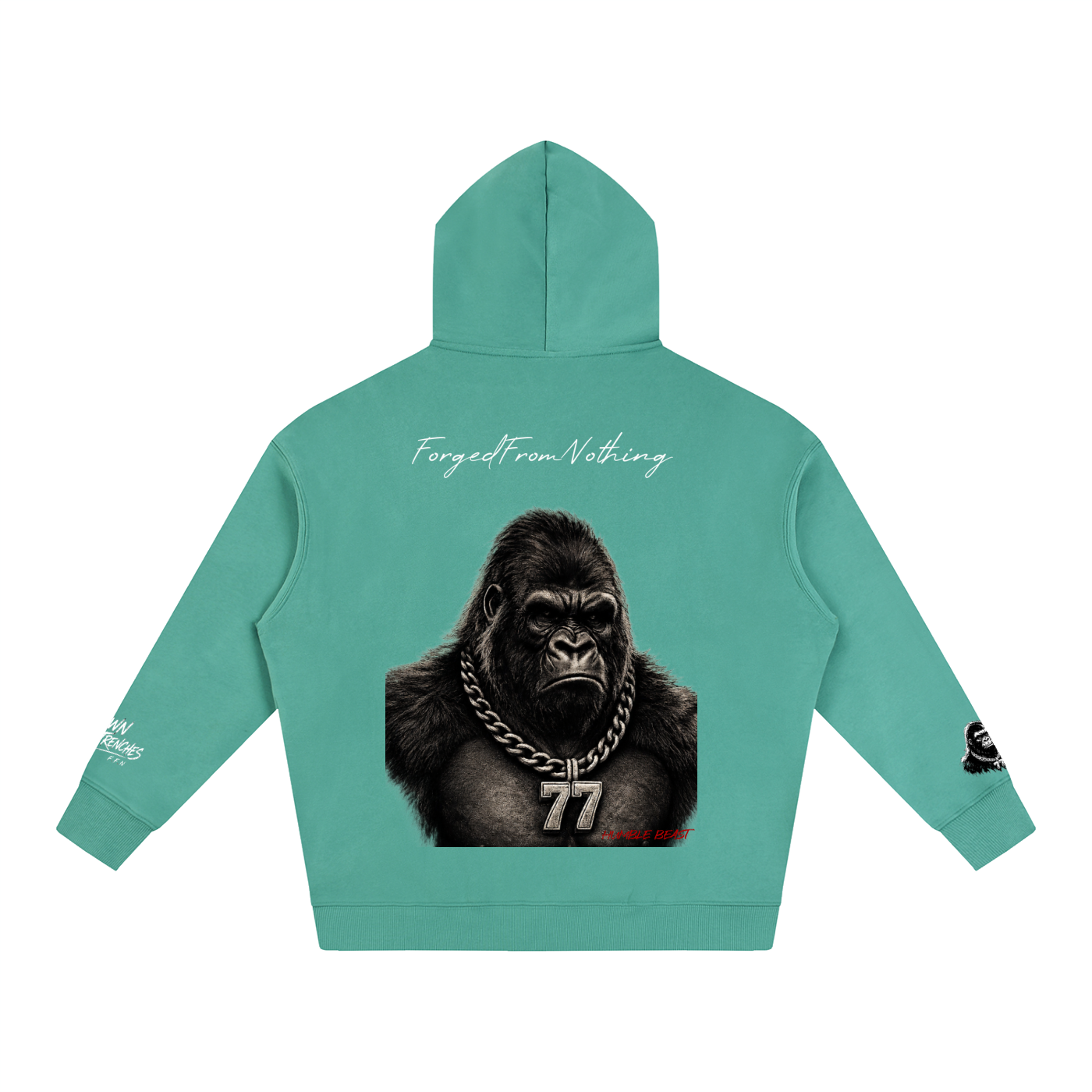 Graphic Oversize Fleeced Hoodie