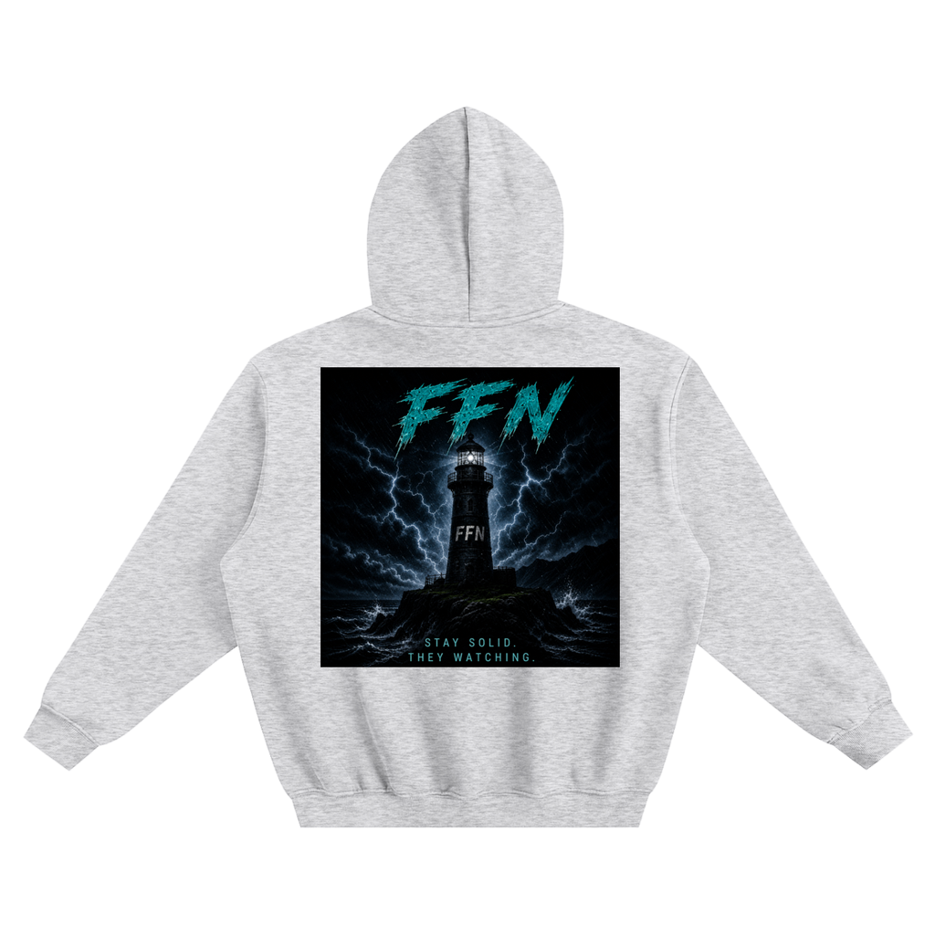 Graphic Fleeced Boxy Hoodie